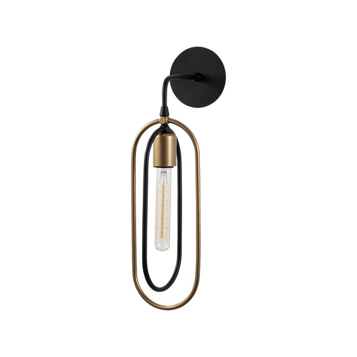Opviq Cerco - 3151 Aplique de Pared Negro y Oro Opviq Cerco - 3151 Aplique de Pared Negro y Oro